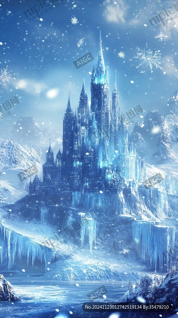 冰雪之城背景