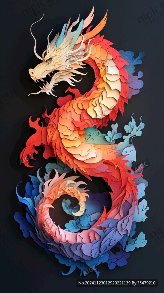龍立體圖案