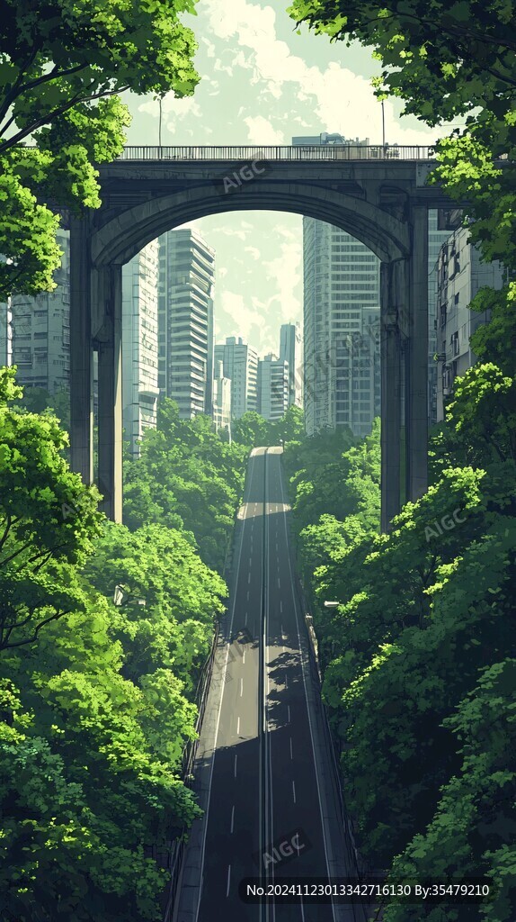 插畫街道