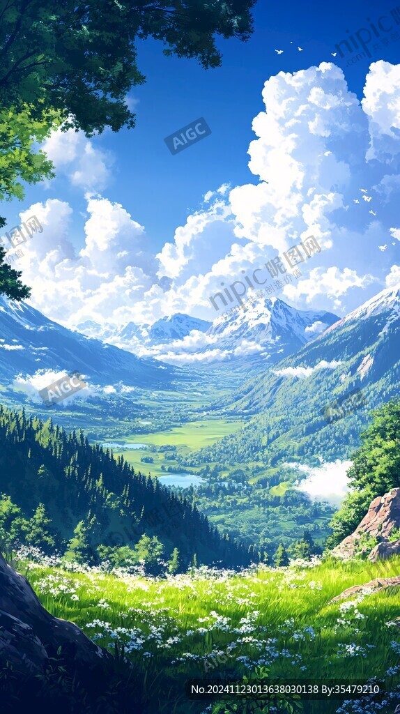 插畫唯美風(fēng)景