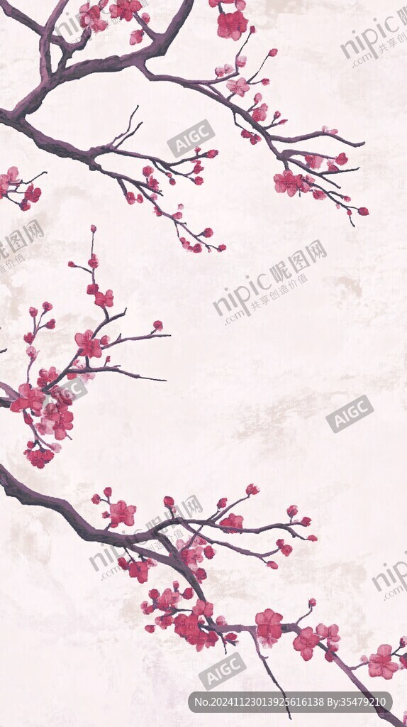 古典古風復古梅花