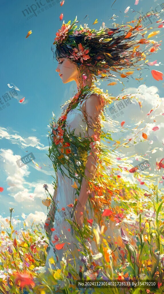 插畫夢幻女孩
