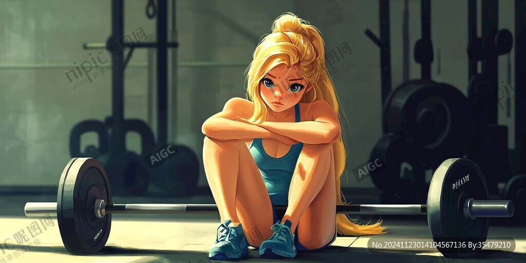健身房插畫
