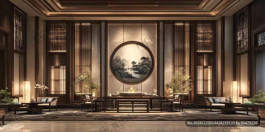 新中式酒店大廳