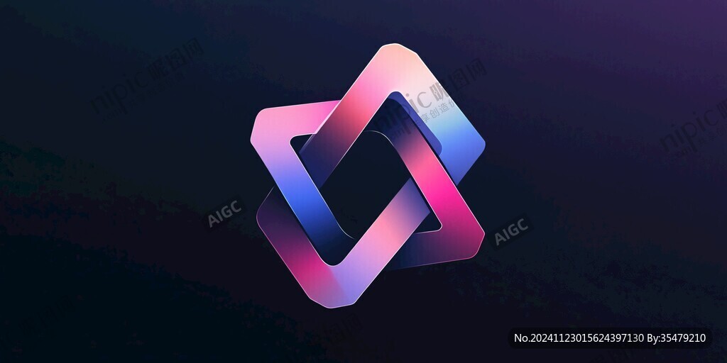 漸變插畫(huà)logo
