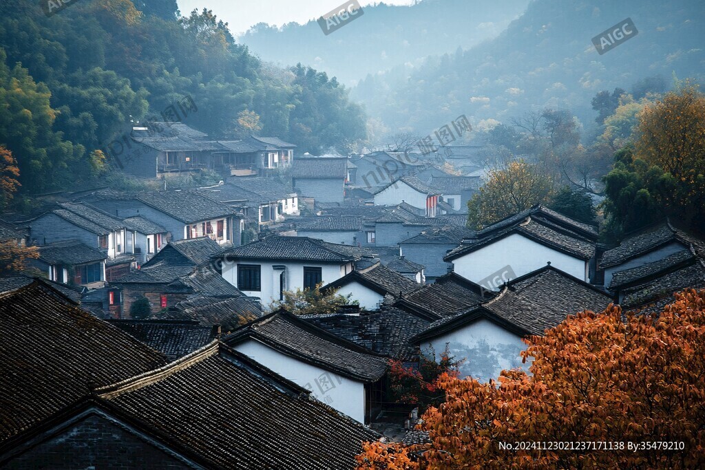 古鎮(zhèn)與秋色