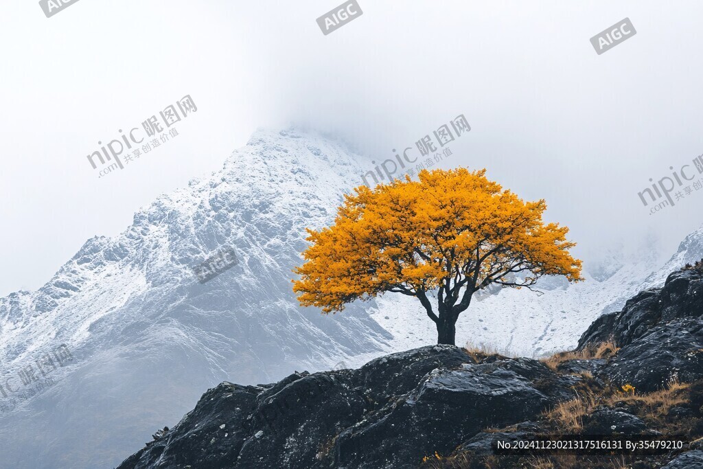 唯美小樹秋色