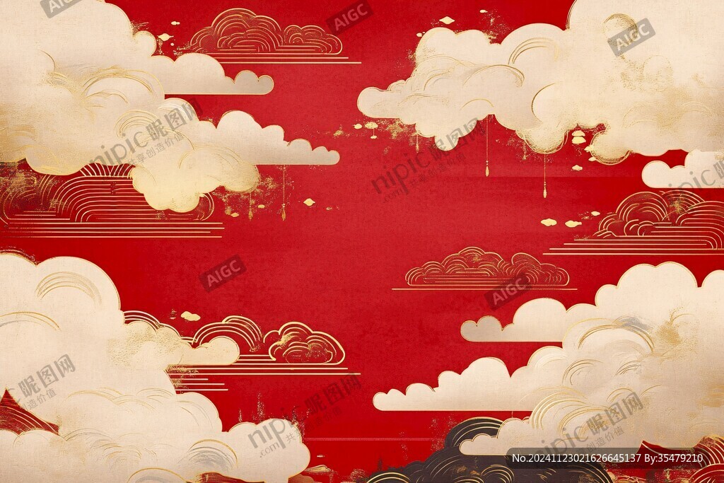 喜慶插畫背景