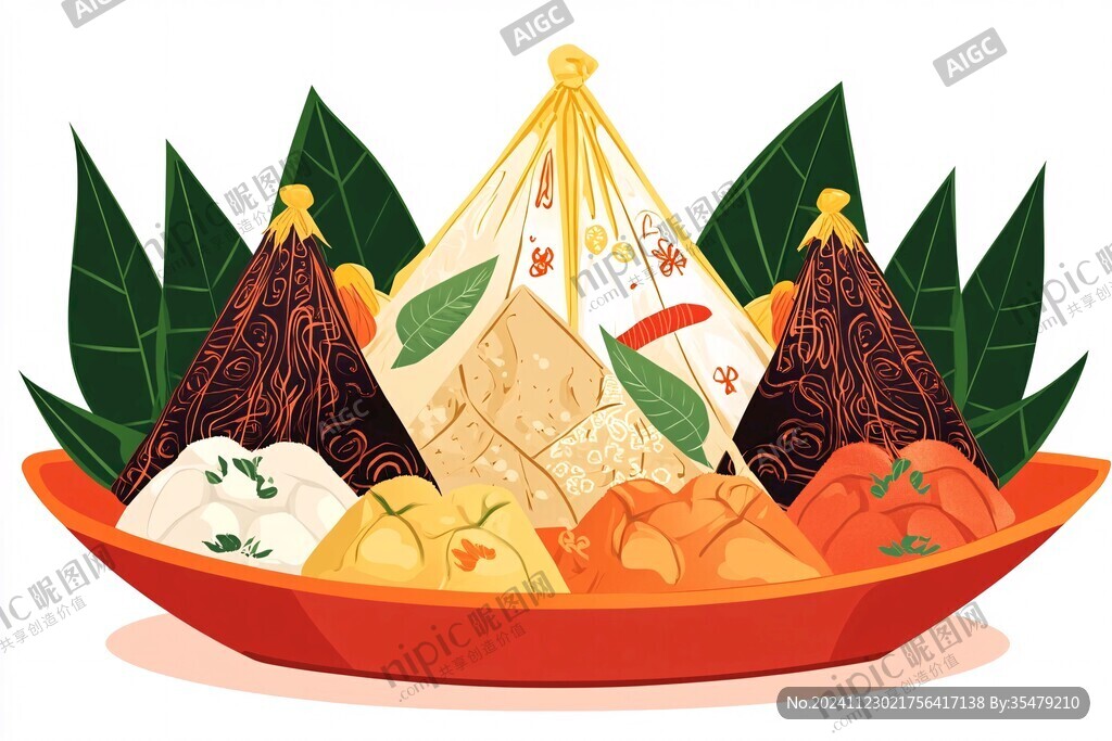 冒菜食材插畫
