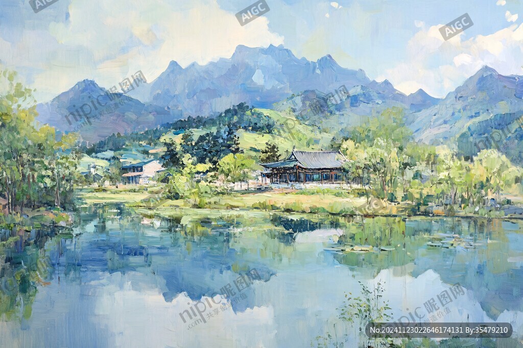 風(fēng)景水粉
