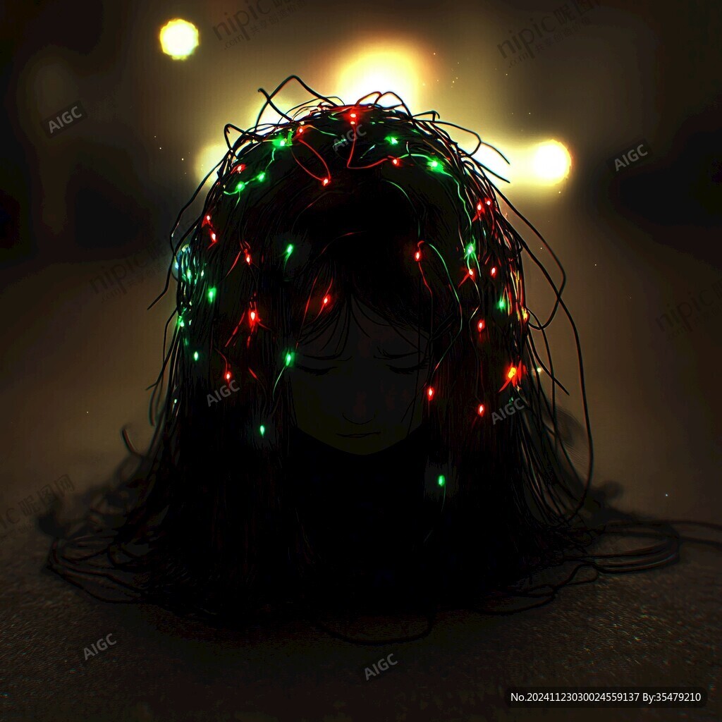 人物頭頂燈