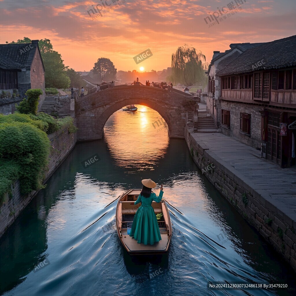 安昌古鎮夕陽