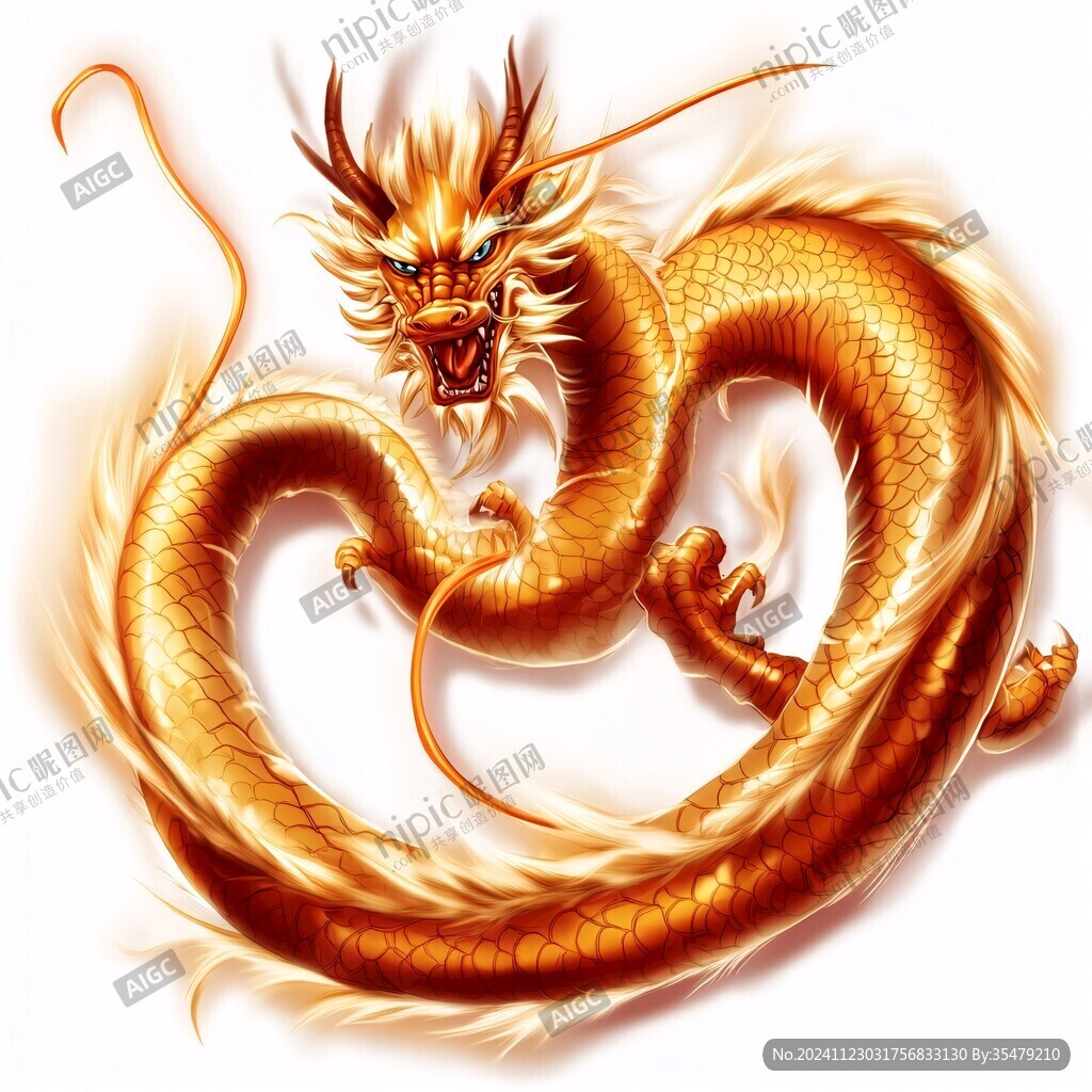金色龍紋金龍蒼龍青龍