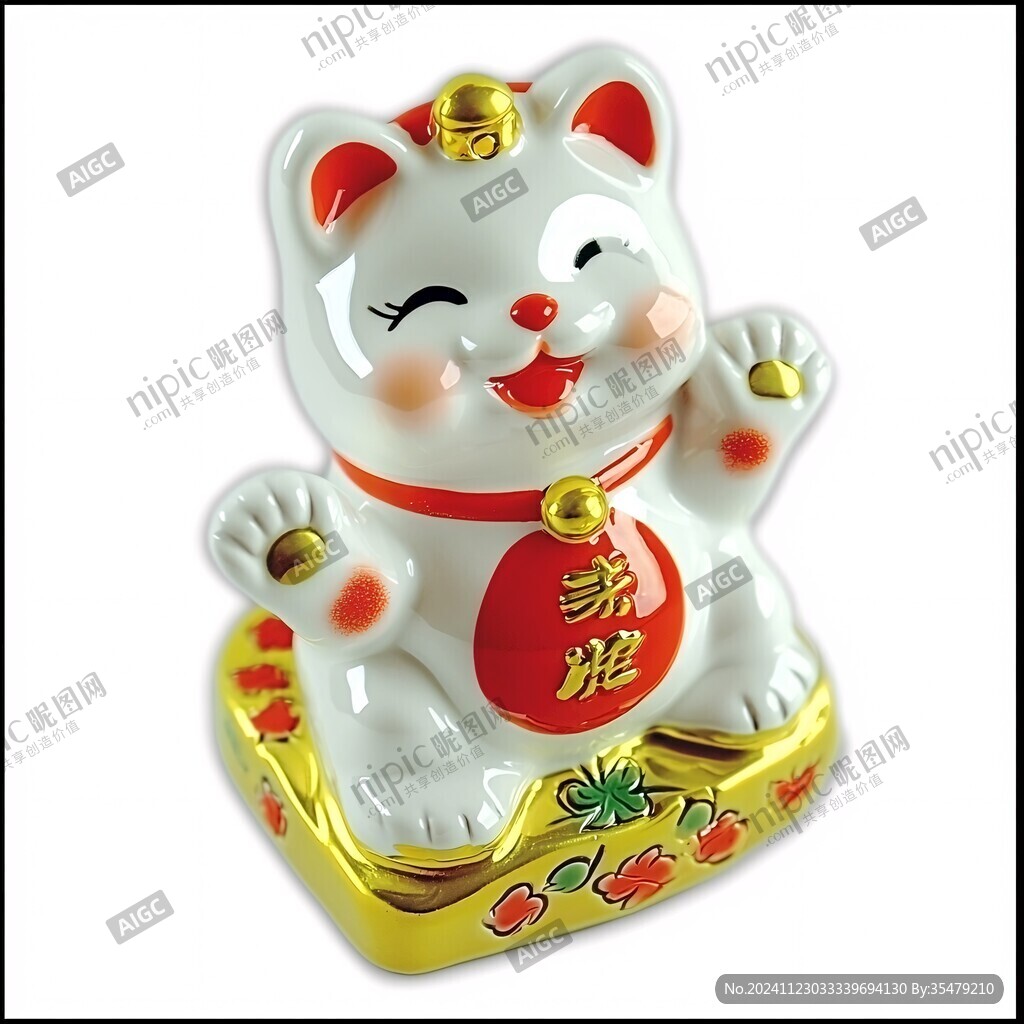瓷器發(fā)財貓