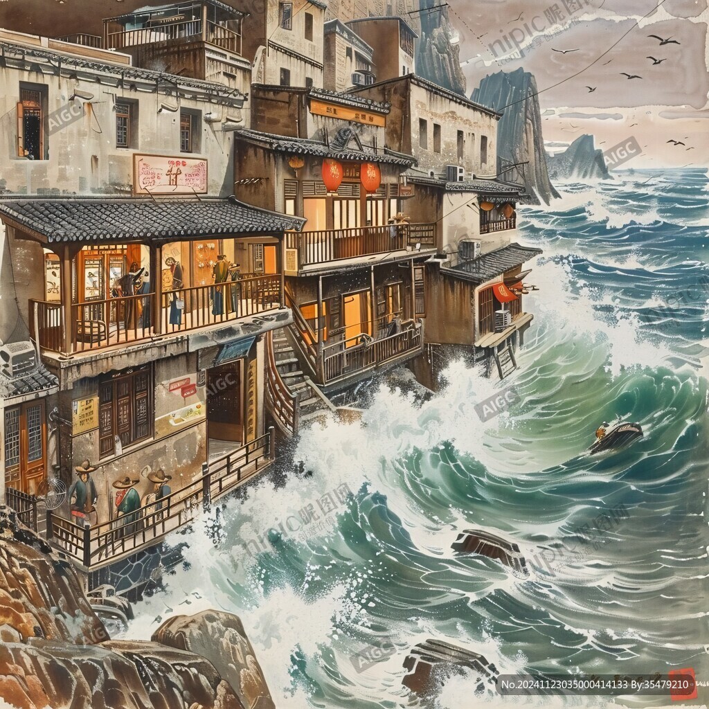 海濱旅館舊址插畫