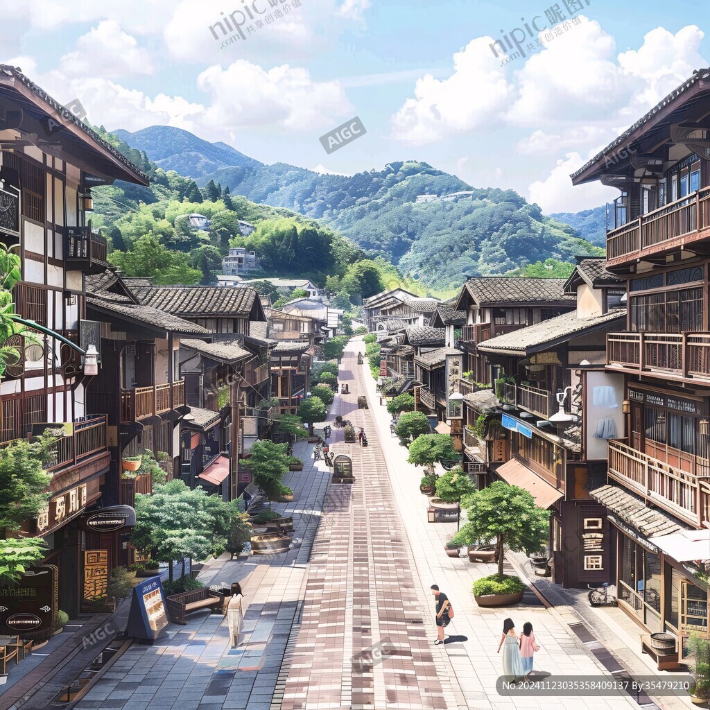 古街效果圖