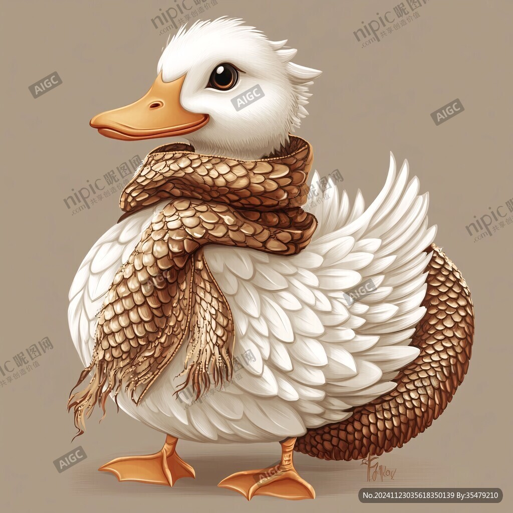 獅頭鵝插畫