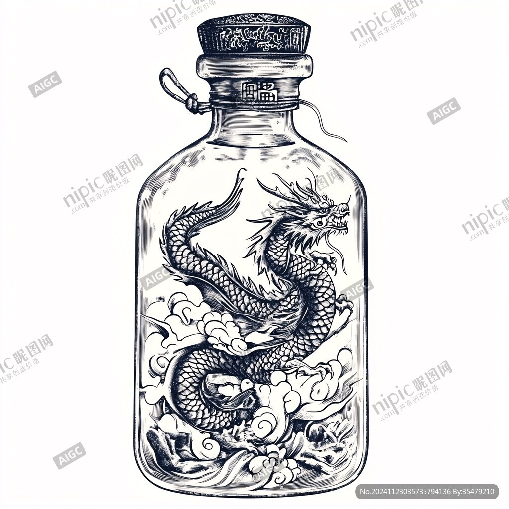 龍柄水瓶
