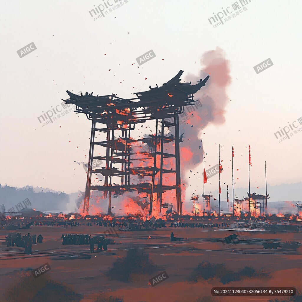 萬箭齊射城門場景