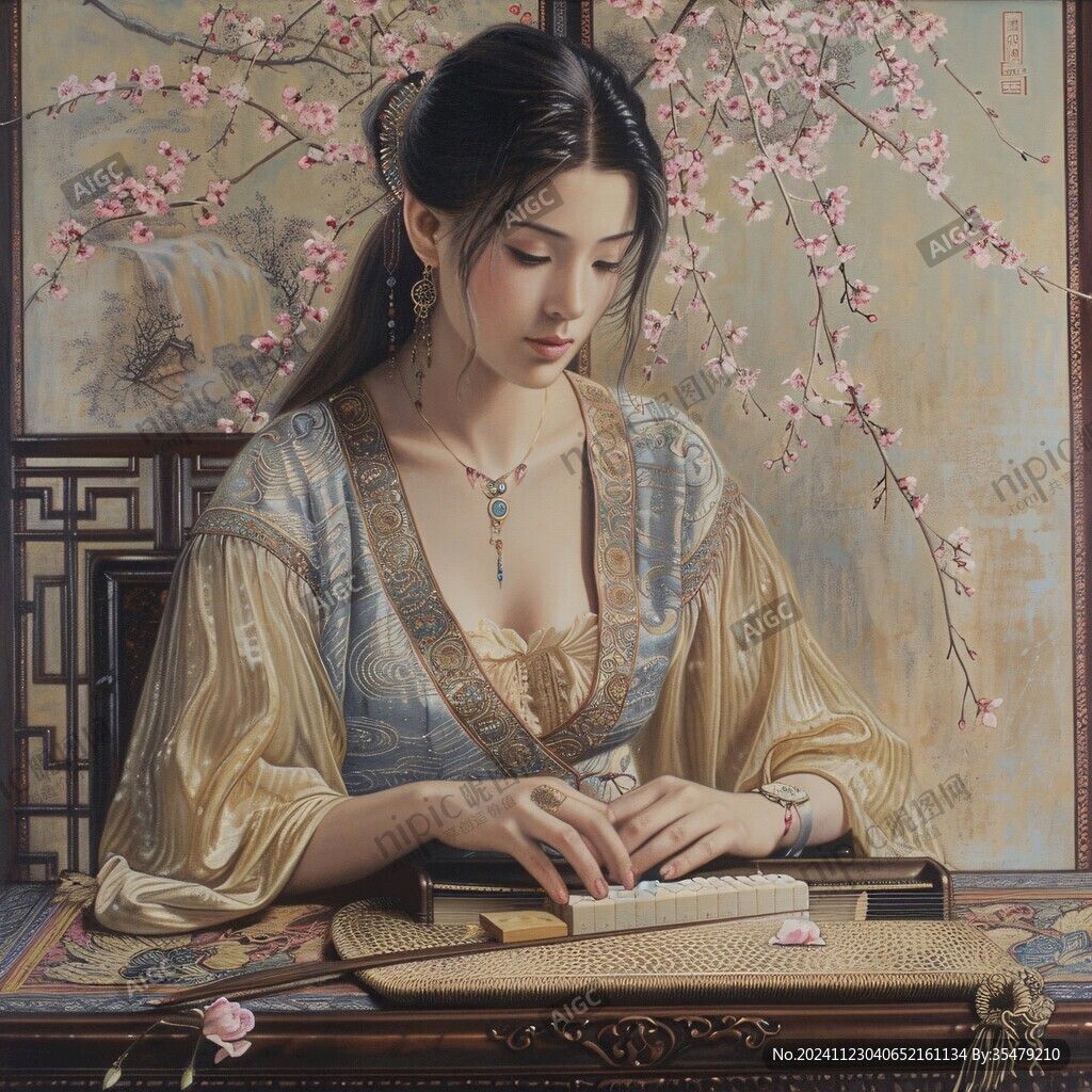 讀書的古裝美女