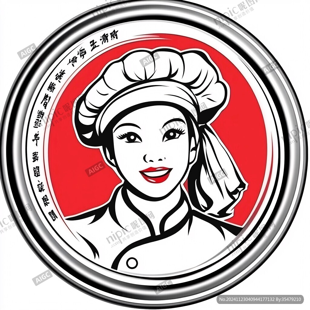 美女廚師logo