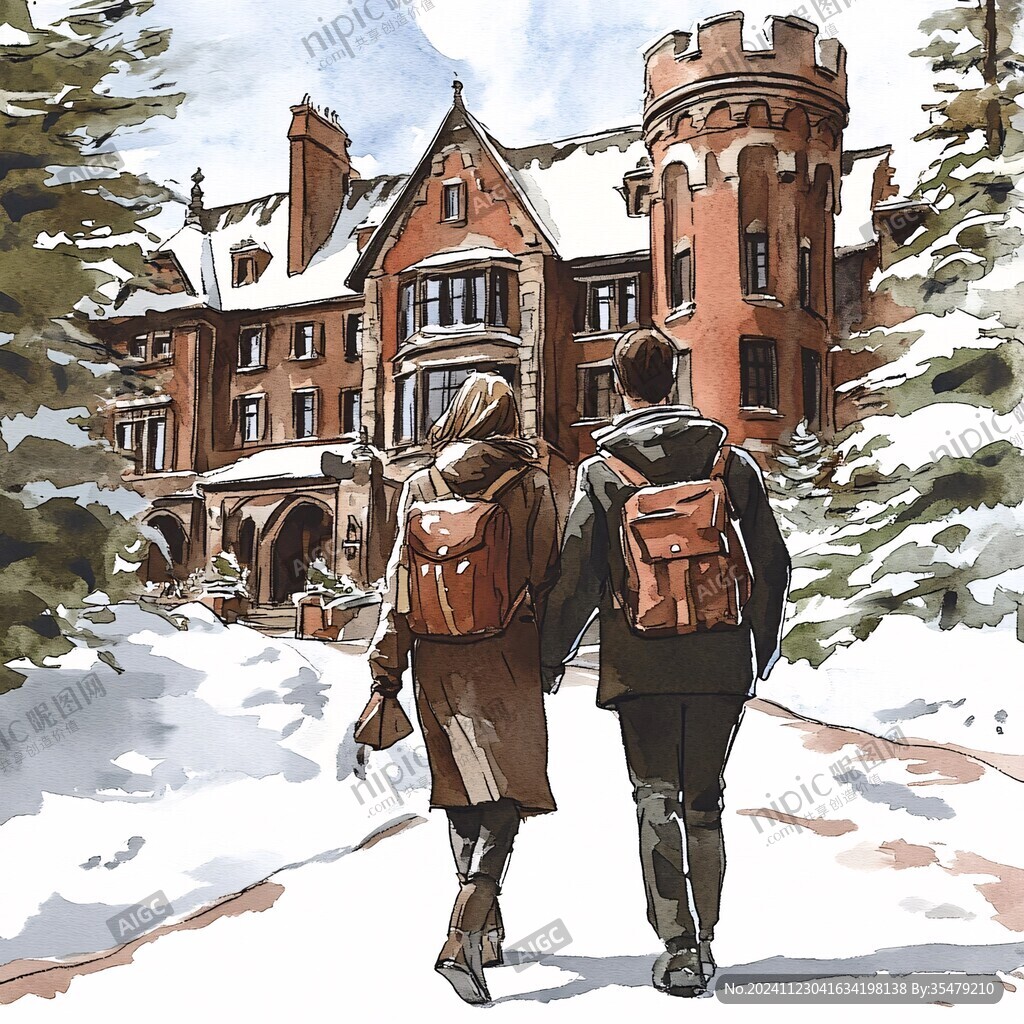 普林斯頓大學旅游插畫