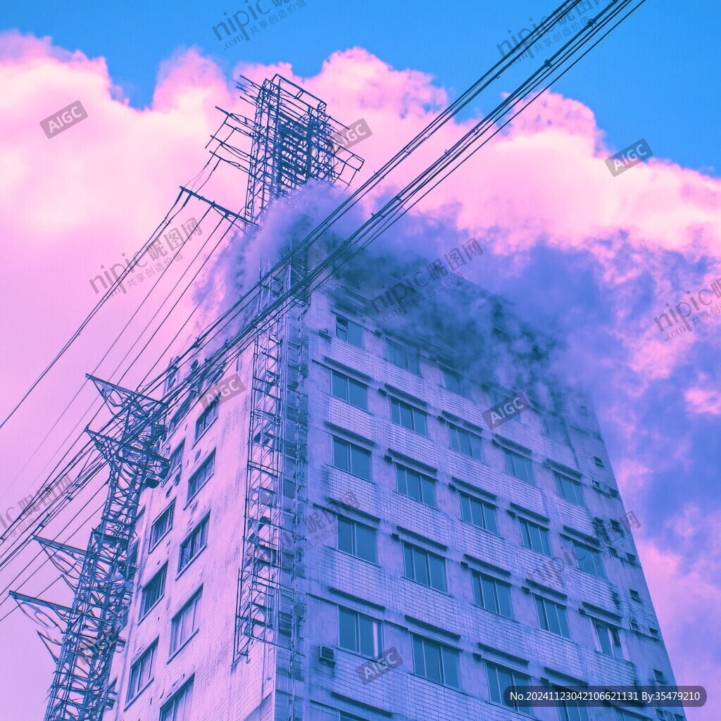 冒煙的建筑