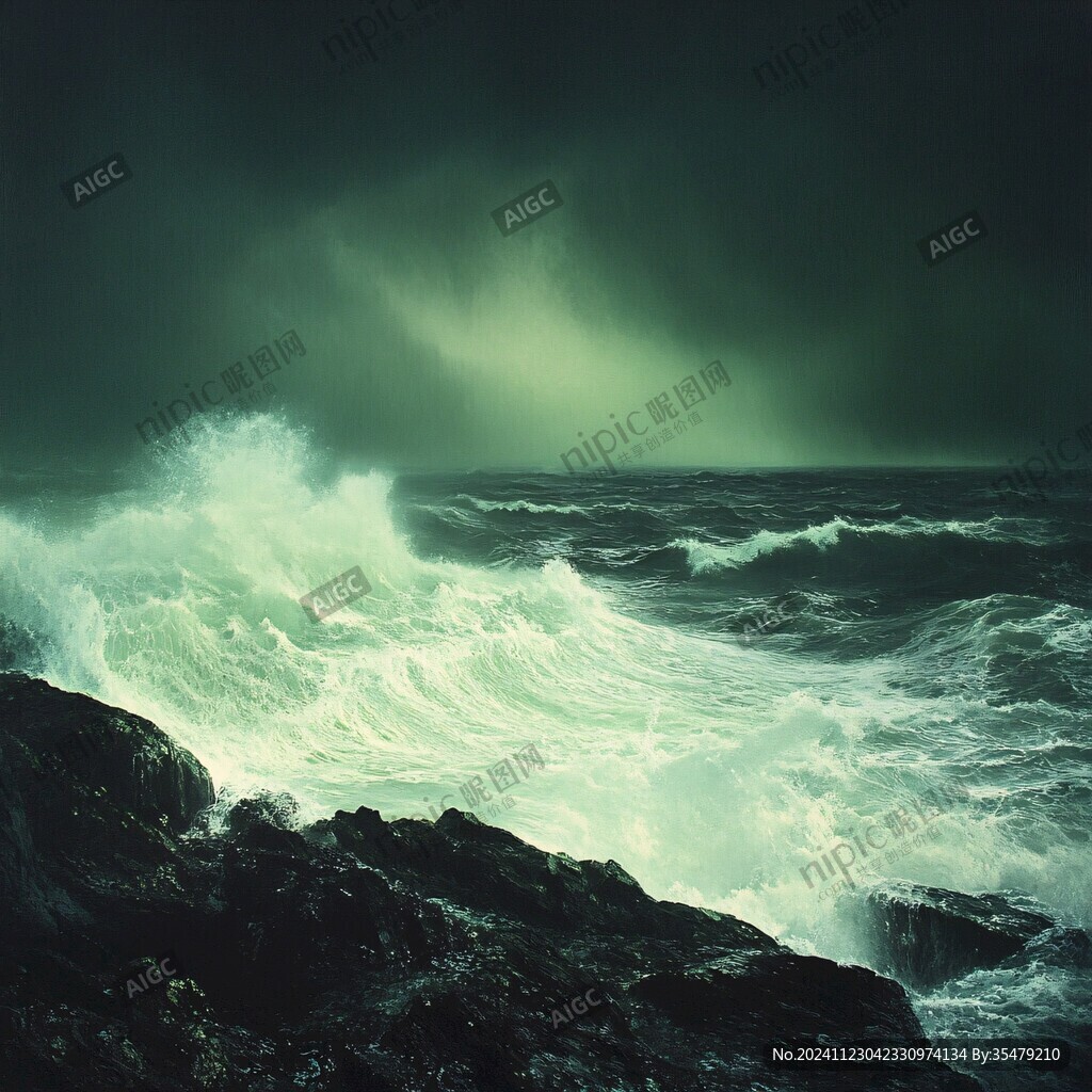 洶涌洶涌的大海