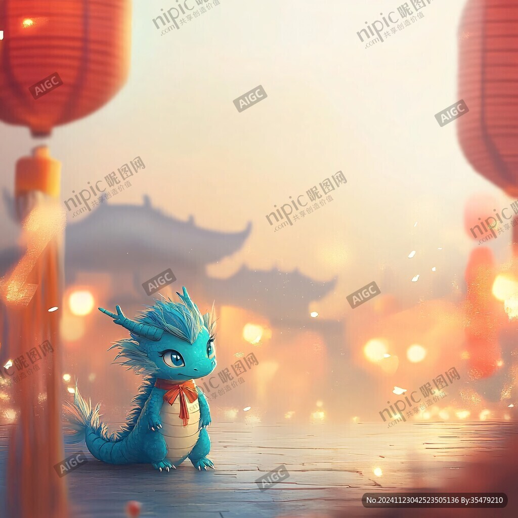 龍年橫版插畫