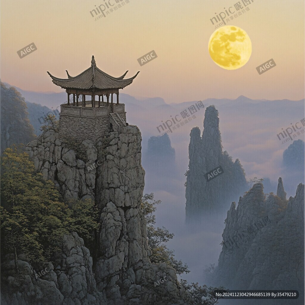 山脊賞月亭