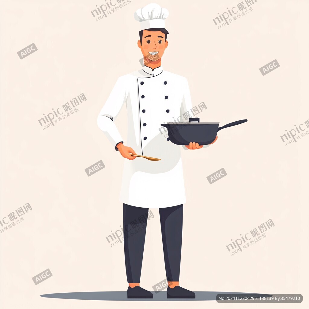 扁平風(fēng)廚師