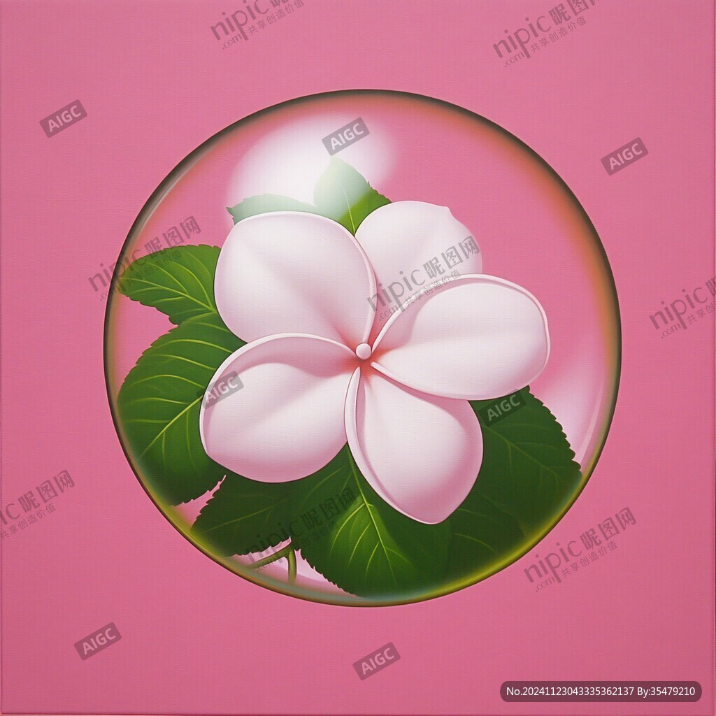 粉色雞蛋花