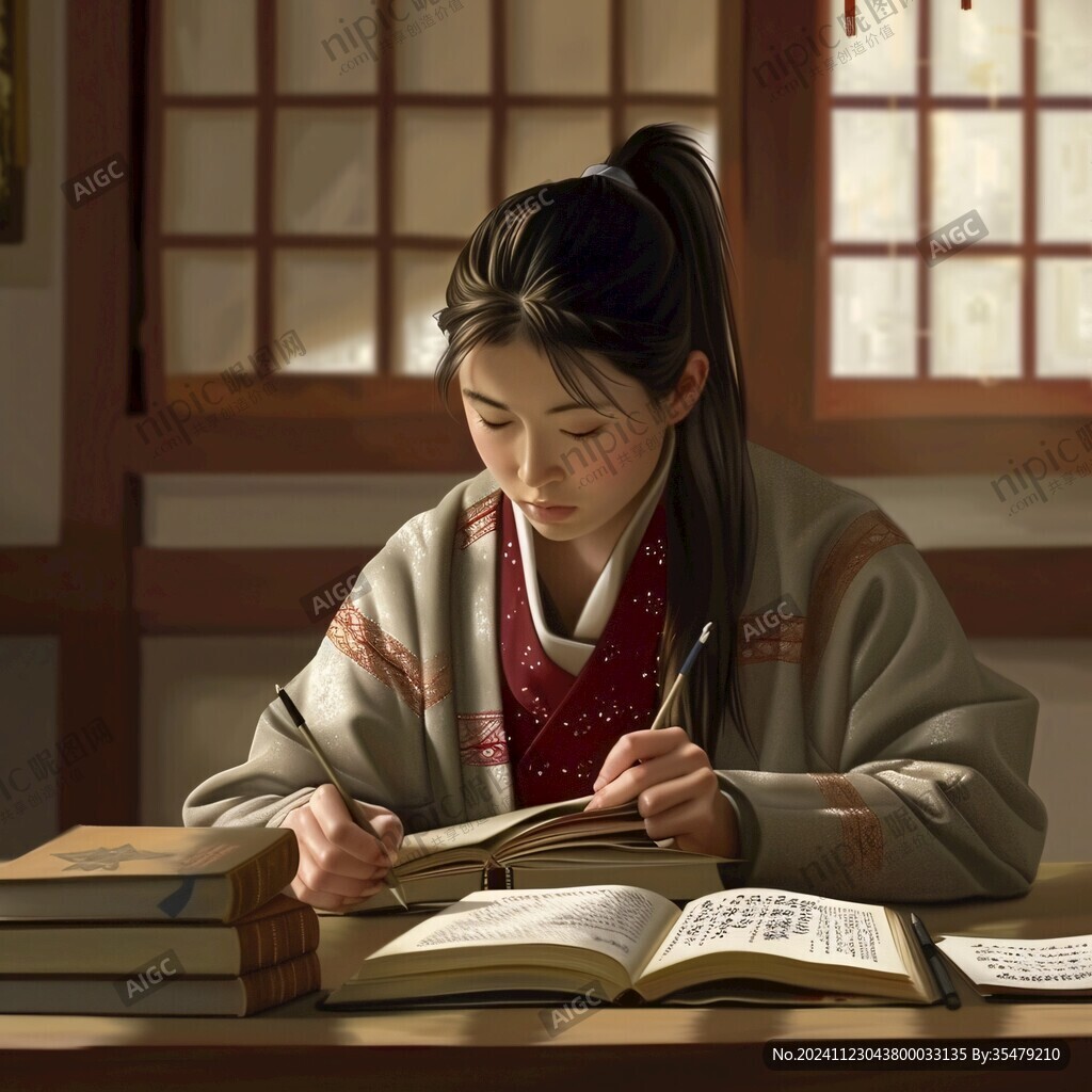 古代女學(xué)生