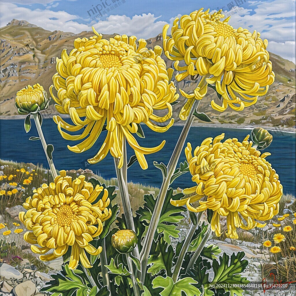 原創(chuàng)鼠繪菊花
