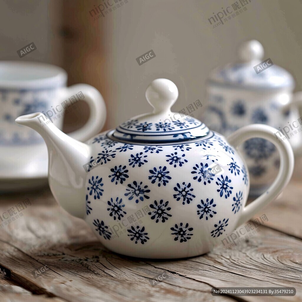 雪球花茶壺