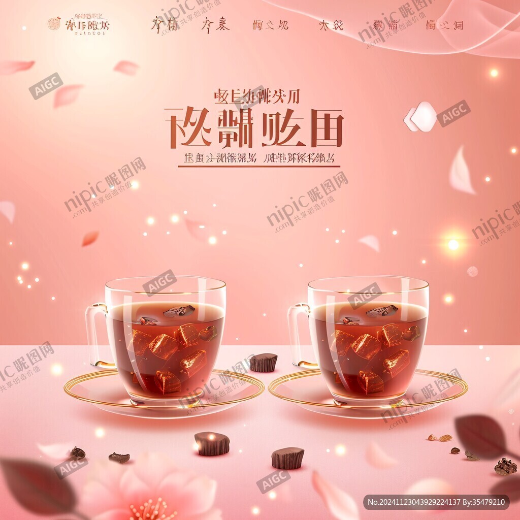 玫瑰黑糖包裝插畫