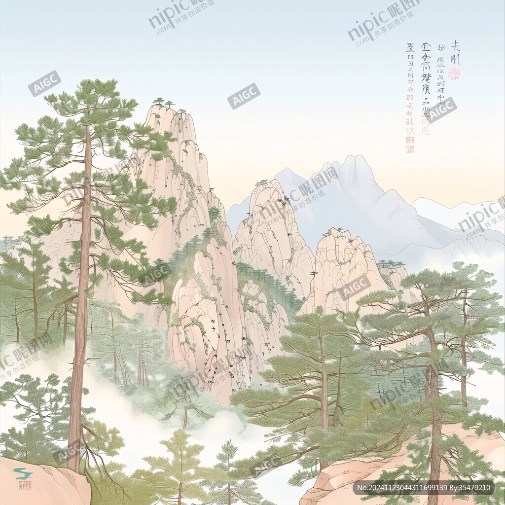 鼠繪迎客松