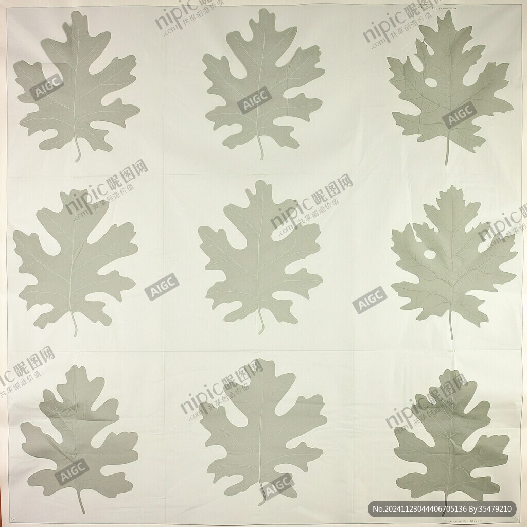 四方連續(xù)樹(shù)葉拼圖