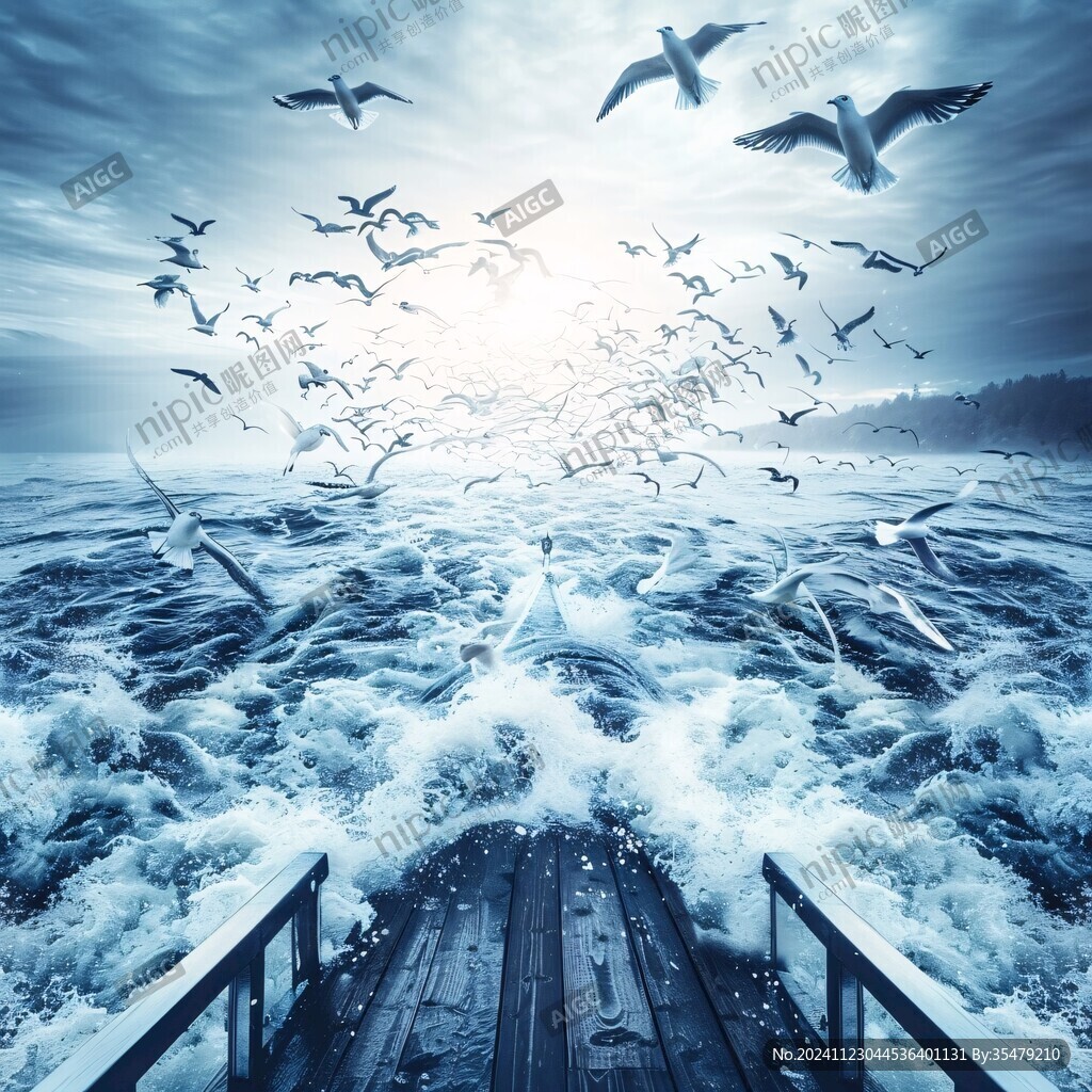 海洋與海鷗