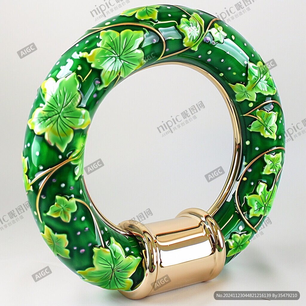 金胎綠琺瑯