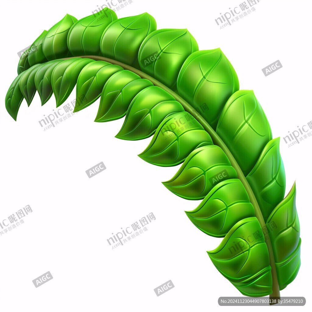 素材棕樹葉