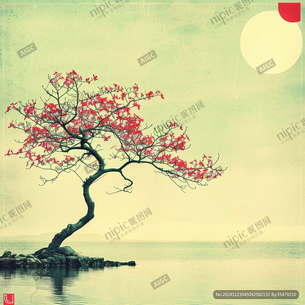 古風意境樹