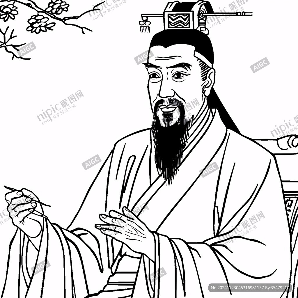 古代名人手繪
