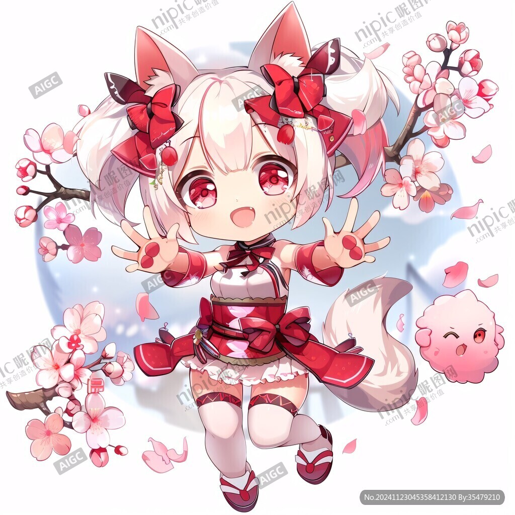 q版桃花少女