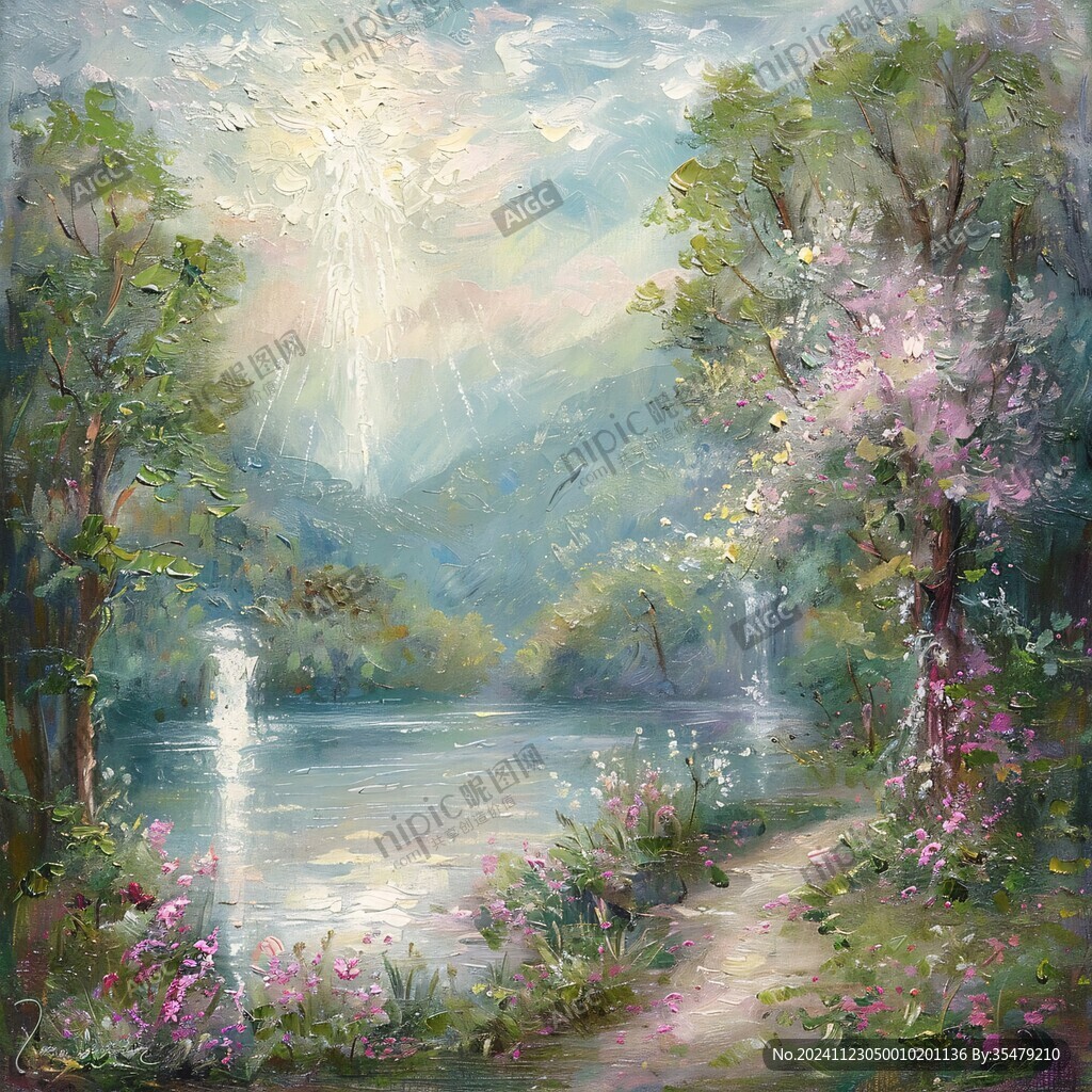 春天油畫