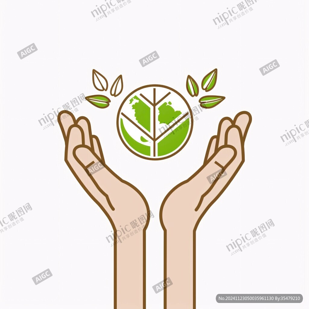 手捧幼苗logo