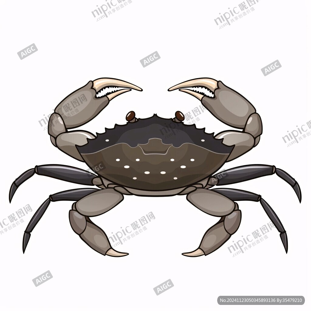 河蟹插畫