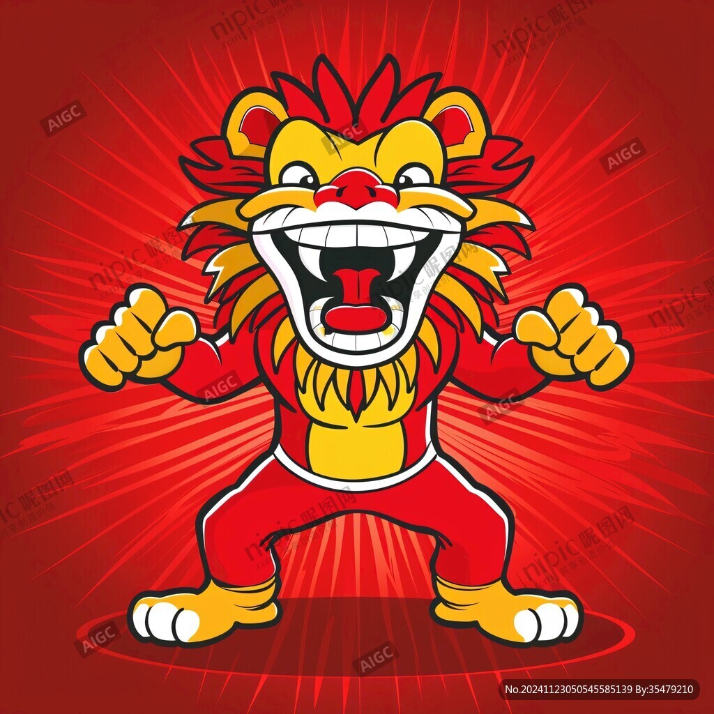 醒獅卡通形象