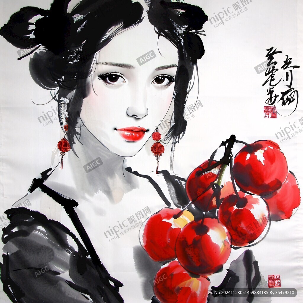 寫意美女圖