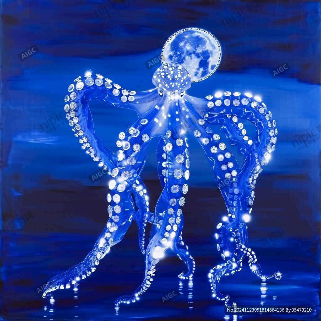 創(chuàng)意章魚立體掛畫